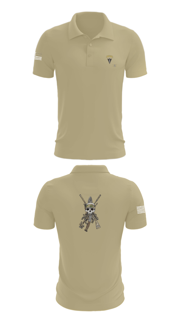 Short Sleeve Performance Polo, HHC 2/130 IN, National Guard, Teamtime, Team time, sublimation, custom sports apparel, team uniforms, spirit wear, spiritwear, sports uniforms, custom shirts, team store, custom team store, fundraiser sports, apparel fundraiser