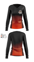 Stivers Highschool 10208630 Women's Long Sleeve V-neck Shirt - 1