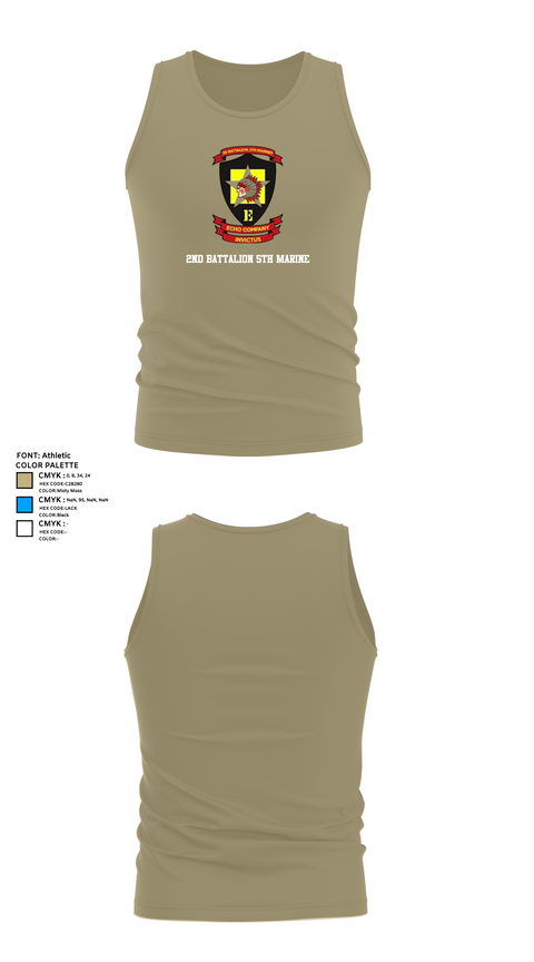 Tank Top, 2nd Battalion 5th Marine, Marines, Teamtime, Team time, sublimation, custom sports apparel, team uniforms, spirit wear, spiritwear, sports uniforms, custom shirts, team store, custom team store, fundraiser sports, apparel fundraiser