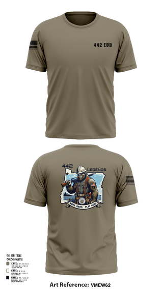 Short Sleeve Performance Shirt, 442 EUD, National Guard, Teamtime, Team time, sublimation, custom sports apparel, team uniforms, spirit wear, spiritwear, sports uniforms, custom shirts, team store, custom team store, fundraiser sports, apparel fundraiser