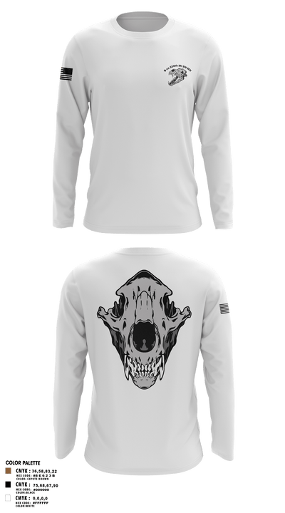 B co 224th MI BN MX 64334145 Long Sleeve Performance Shirt - 2