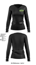 Gator Grind U.S.A.Gator Grind U.S.A. 76349628 Women's Long Sleeve V-neck Shirt - 1