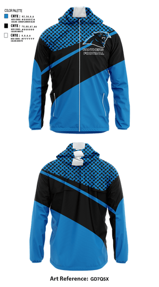Windbreaker, Panthers, Football, Teamtime, Team time, sublimation, custom sports apparel, team uniforms, spirit wear, spiritwear, sports uniforms, custom shirts, team store, custom team store, fundraiser sports, apparel fundraiser
