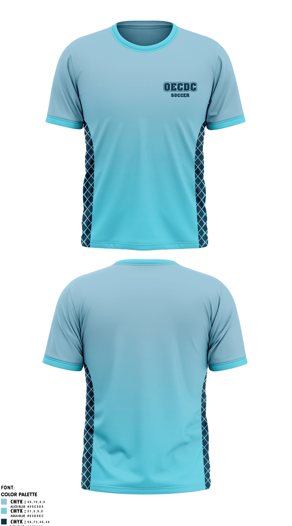 Short Sleeve Performance Shirt, OECDC, Men's Soccer, Teamtime, Team time, sublimation, custom sports apparel, team uniforms, spirit wear, spiritwear, sports uniforms, custom shirts, team store, custom team store, fundraiser sports, apparel fundraiser