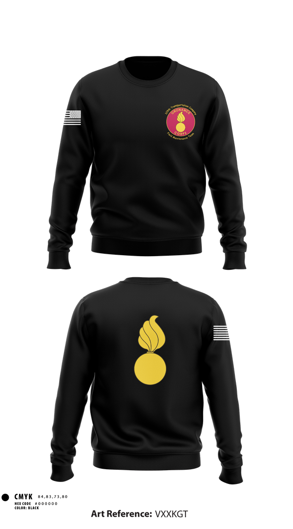 Crew Neck Sweatshirt, 129th Heavy Transport Company129 TC CO, Army, Teamtime, Team time, sublimation, custom sports apparel, team uniforms, spirit wear, spiritwear, sports uniforms, custom shirts, team store, custom team store, fundraiser sports, apparel fundraiser