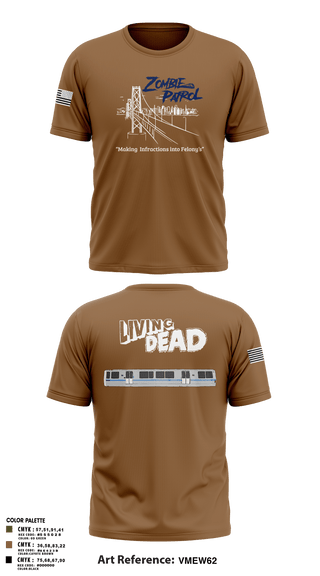 Short Sleeve Performance Shirt, Inversed CrewBART PD Fugitive Task Force, Police, Teamtime, Team time, sublimation, custom sports apparel, team uniforms, spirit wear, spiritwear, sports uniforms, custom shirts, team store, custom team store, fundraiser sports, apparel fundraiser