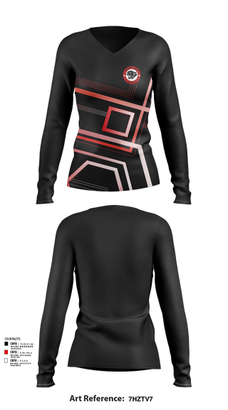 Women's Long Sleeve Vneck Shirt, Parma High School Soccer, Women's Soccer, Teamtime, Team time, sublimation, custom sports apparel, team uniforms, spirit wear, spiritwear, sports uniforms, custom shirts, team store, custom team store, fundraiser sports, apparel fundraiser
