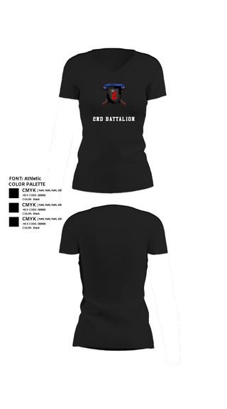 Women's Short Sleeve Vneck Shirt, 2nd Battalion, Army, Teamtime, Team time, sublimation, custom sports apparel, team uniforms, spirit wear, spiritwear, sports uniforms, custom shirts, team store, custom team store, fundraiser sports, apparel fundraiser