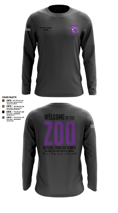 Charger Co. / 2-112th Infantry Battalion 37738588 Long Sleeve Performance Shirt - 12