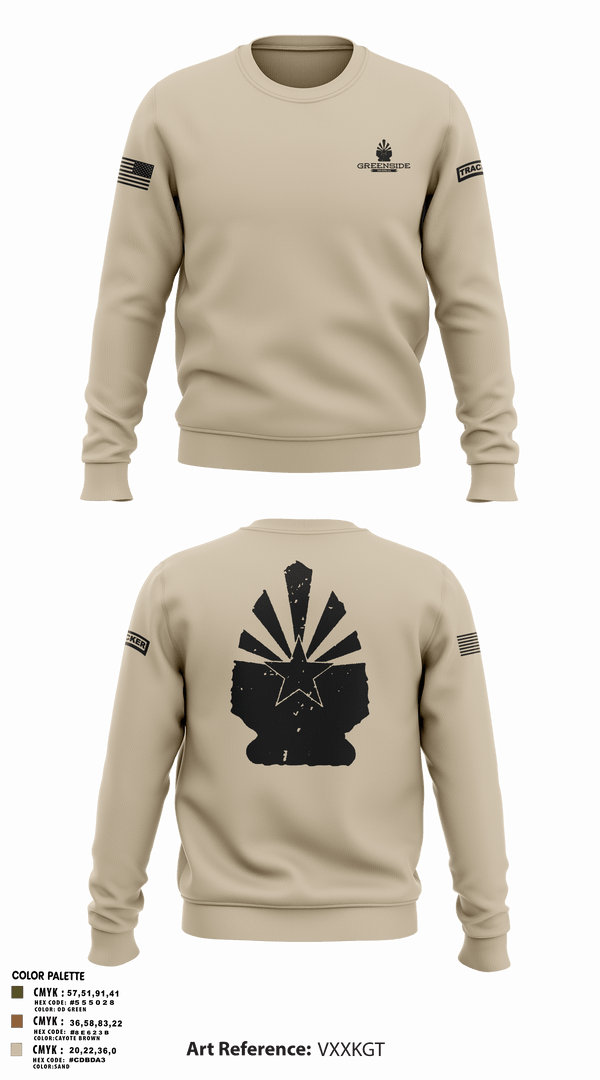 Crew Neck Sweatshirt, Greenside, , Teamtime, Team time, sublimation, custom sports apparel, team uniforms, spirit wear, spiritwear, sports uniforms, custom shirts, team store, custom team store, fundraiser sports, apparel fundraiser