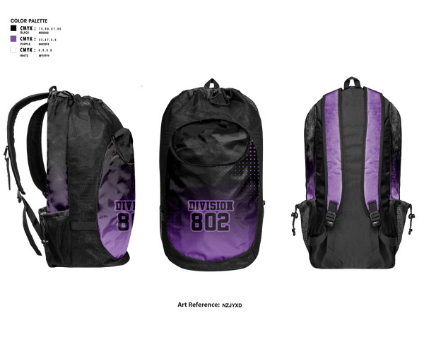 Gear Bag, Division 802, Men's Basketball, Teamtime, Team time, sublimation, custom sports apparel, team uniforms, spirit wear, spiritwear, sports uniforms, custom shirts, team store, custom team store, fundraiser sports, apparel fundraiser