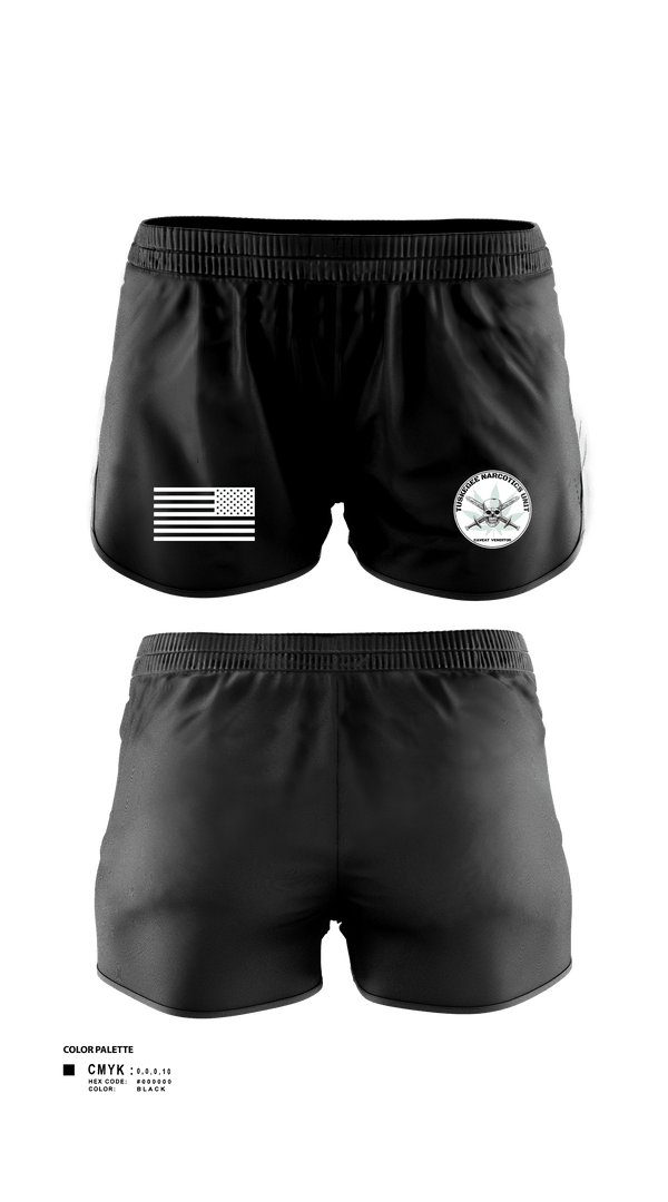 Women's Shorts, Tuskegee Narcotics Unit, Police, Teamtime, Team time, sublimation, custom sports apparel, team uniforms, spirit wear, spiritwear, sports uniforms, custom shirts, team store, custom team store, fundraiser sports, apparel fundraiser