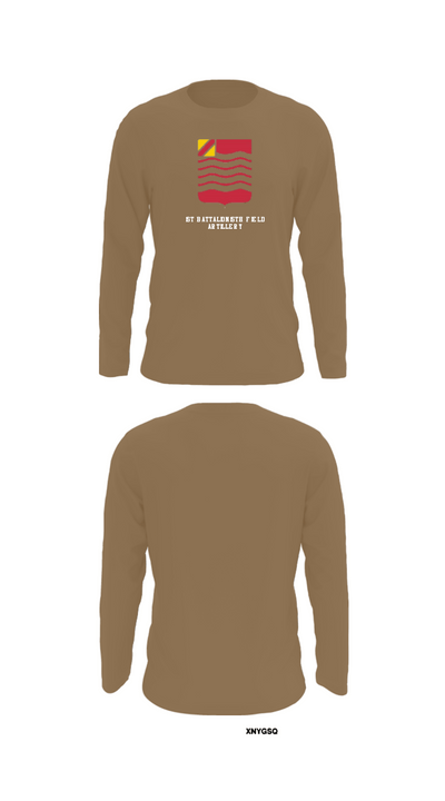 1st Battalion 15th Field Artillery 40296639 Long Sleeve Performance Shirt - 12