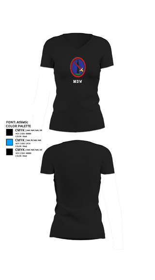 Women's Short Sleeve Vneck Shirt, MDW, Army, Teamtime, Team time, sublimation, custom sports apparel, team uniforms, spirit wear, spiritwear, sports uniforms, custom shirts, team store, custom team store, fundraiser sports, apparel fundraiser