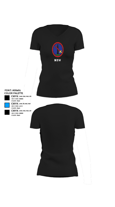 MDW 95441166 Women's Short Sleeve V-neck Shirt - 24