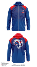 Greene Central Rams 3698079 Windbreaker - 2