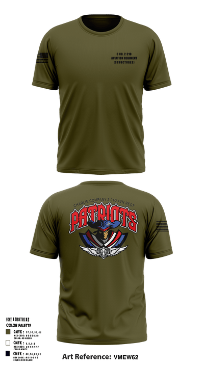 C Co. 2-210 Aviation Regiment (Structures) 22020258 Short Sleeve Performance Shirt - 3