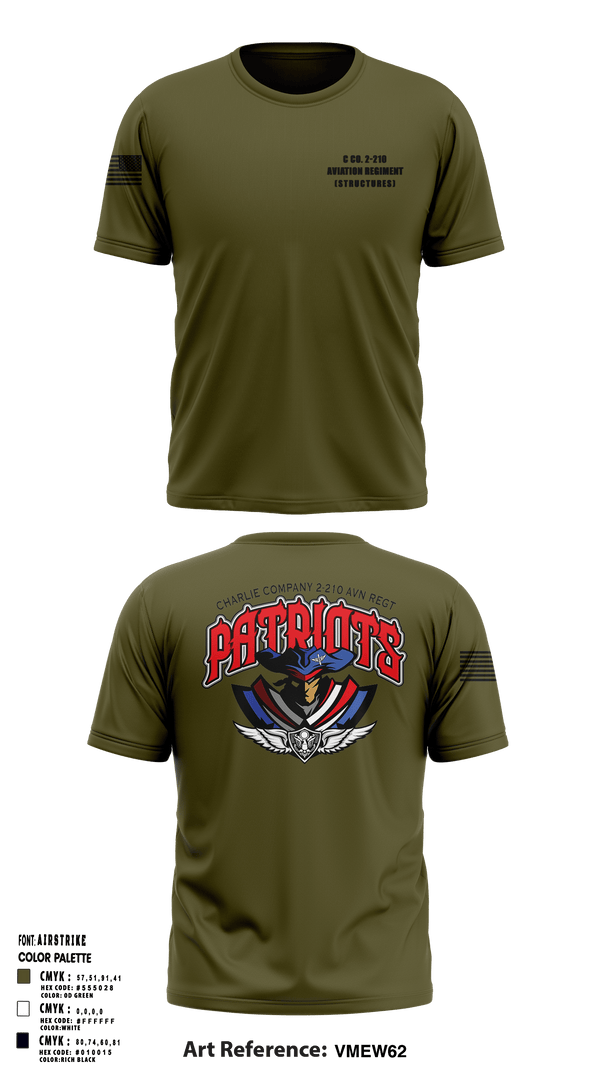 Short Sleeve Performance Shirt, C Co. 2-210 Aviation Regiment (Structures), , Teamtime, Team time, sublimation, custom sports apparel, team uniforms, spirit wear, spiritwear, sports uniforms, custom shirts, team store, custom team store, fundraiser sports, apparel fundraiser