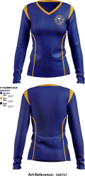 Buffalo jr sabres 58669888 Women's Long Sleeve V-neck Shirt - 1