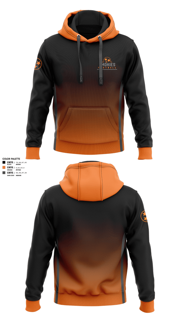 Hoodie, Smokies, Football, Teamtime, Team time, sublimation, custom sports apparel, team uniforms, spirit wear, spiritwear, sports uniforms, custom shirts, team store, custom team store, fundraiser sports, apparel fundraiser