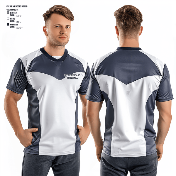 Football Jersey, Goshen Bears, Football, Teamtime, Team time, sublimation, custom sports apparel, team uniforms, spirit wear, spiritwear, sports uniforms, custom shirts, team store, custom team store, fundraiser sports, apparel fundraiser