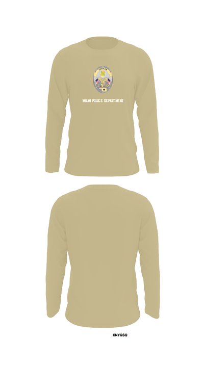 Miami Police Department 88232990 Long Sleeve Performance Shirt - 88