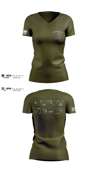 Women's Short Sleeve Vneck Shirt, Dunnigan Fire Dept, , Teamtime, Team time, sublimation, custom sports apparel, team uniforms, spirit wear, spiritwear, sports uniforms, custom shirts, team store, custom team store, fundraiser sports, apparel fundraiser