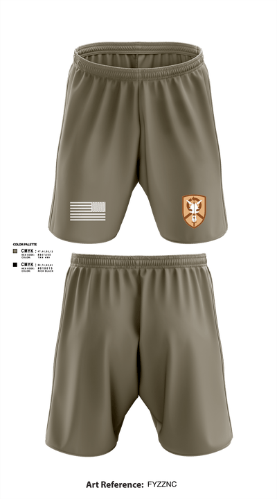 1st Platoon, 423 TC 69151656 Athletic Shorts With Pockets - 3