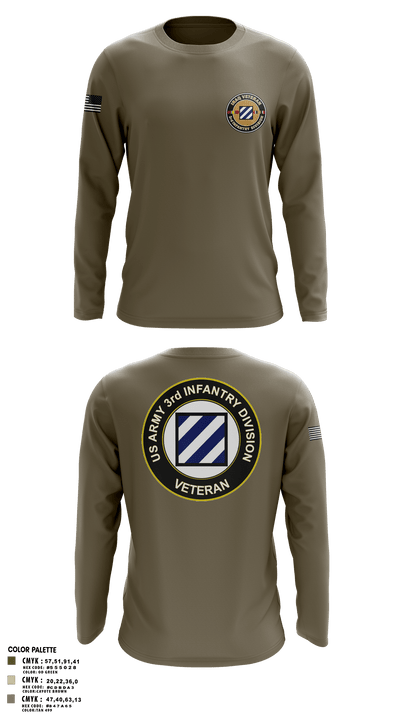 1st Armored Brigade Combat Team 63328953 Long Sleeve Performance Shirt - 3