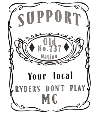 Ryders Don’t Play MC 69591351 Stainless Steel Water Bottle with a Straw Lid