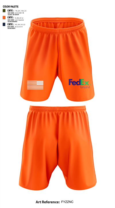 FedEx GroundFedEx Ground 78243817 Athletic Shorts With Pockets - 2