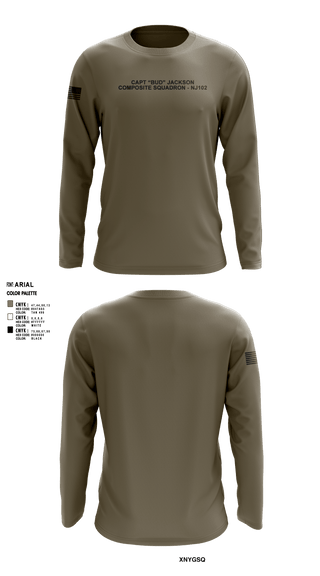 Long Sleeve Performance Shirt, Capt “Bud” Jackson Composite Squadron - NJ102, Air Force, Teamtime, Team time, sublimation, custom sports apparel, team uniforms, spirit wear, spiritwear, sports uniforms, custom shirts, team store, custom team store, fundraiser sports, apparel fundraiser