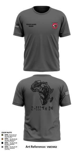 Short Sleeve Performance Shirt, Charger Co. / 2-112th Infantry Battalion, National Guard, Teamtime, Team time, sublimation, custom sports apparel, team uniforms, spirit wear, spiritwear, sports uniforms, custom shirts, team store, custom team store, fundraiser sports, apparel fundraiser