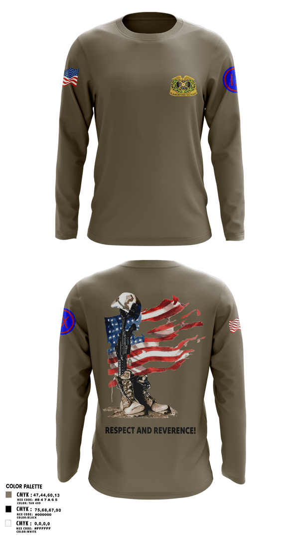 Long Sleeve Performance Shirt, 962D QUARTERMASTER COMPANY (MORTUARY AFFAIRS), Army, Teamtime, Team time, sublimation, custom sports apparel, team uniforms, spirit wear, spiritwear, sports uniforms, custom shirts, team store, custom team store, fundraiser sports, apparel fundraiser