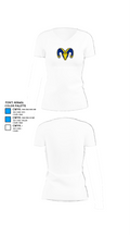 Cuba High School Volleyball 47808550 Women's Short Sleeve V-neck Shirt - 18