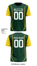 New Milford Bulls Football And Cheerleading 19489077 Short Sleeve Performance Shirt - 6