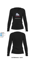 Tougaloo College Volleyball 94126568 Women's Long Sleeve V-neck Shirt - 34