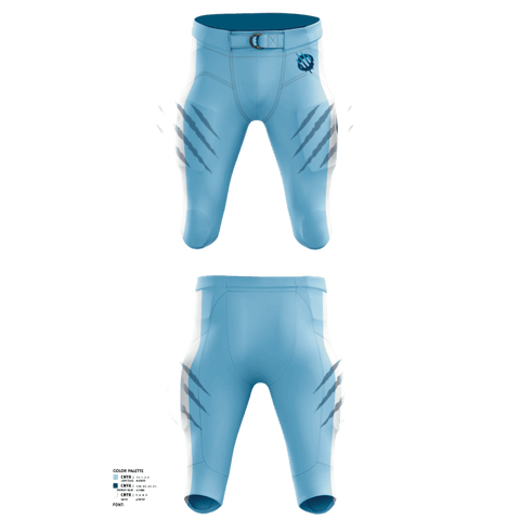 Football Pants, East Stroudsburg Cavaliers, Football, Teamtime, Team time, sublimation, custom sports apparel, team uniforms, spirit wear, spiritwear, sports uniforms, custom shirts, team store, custom team store, fundraiser sports, apparel fundraiser