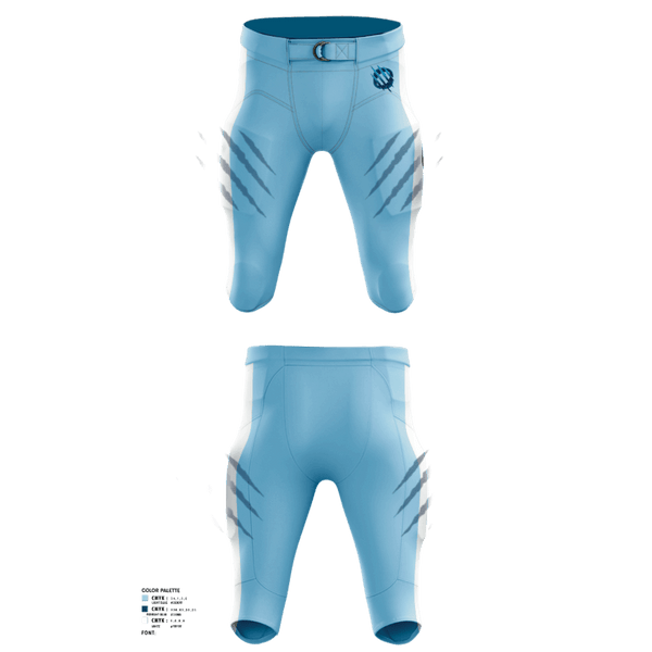 Football Pants, East Stroudsburg Cavaliers, Football, Teamtime, Team time, sublimation, custom sports apparel, team uniforms, spirit wear, spiritwear, sports uniforms, custom shirts, team store, custom team store, fundraiser sports, apparel fundraiser
