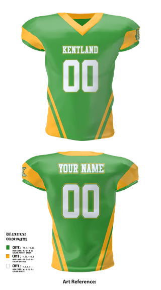 Football Jersey, Kentland, Football, Teamtime, Team time, sublimation, custom sports apparel, team uniforms, spirit wear, spiritwear, sports uniforms, custom shirts, team store, custom team store, fundraiser sports, apparel fundraiser