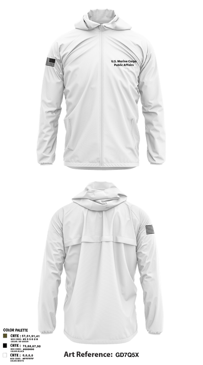 MCRDPI COMMSTRAT 84265949 Windbreaker - 3