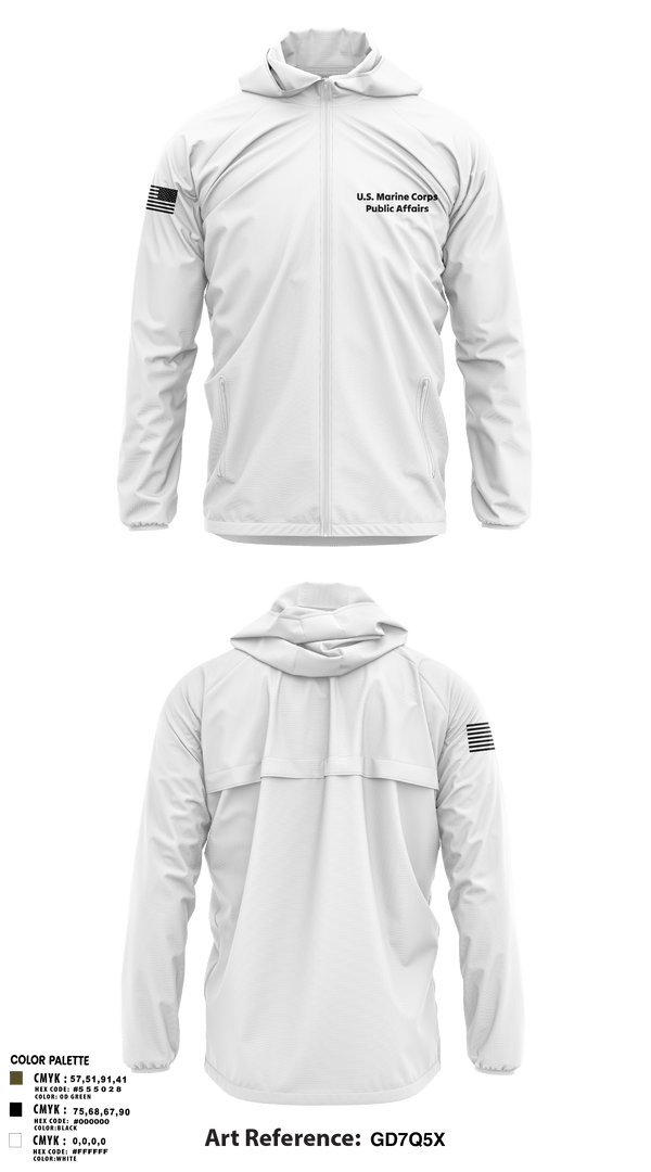 Windbreaker, MCRDPI COMMSTRAT, Marines, Teamtime, Team time, sublimation, custom sports apparel, team uniforms, spirit wear, spiritwear, sports uniforms, custom shirts, team store, custom team store, fundraiser sports, apparel fundraiser