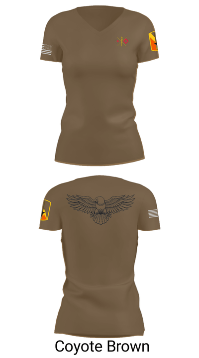USASA BELVOIR 16372072 Women's Short Sleeve V-neck Shirt - 8