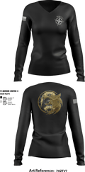 NIRT 4083324 Women's Long Sleeve V-neck Shirt - 4