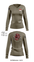 Apache Troop 1-150th 52177042 Women's Long Sleeve V-neck Shirt - 5