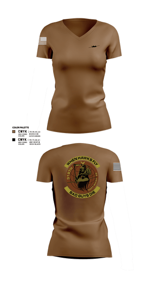 Women's Short Sleeve Vneck Shirt, 319th Maintenance Squadron, Air Force, Teamtime, Team time, sublimation, custom sports apparel, team uniforms, spirit wear, spiritwear, sports uniforms, custom shirts, team store, custom team store, fundraiser sports, apparel fundraiser