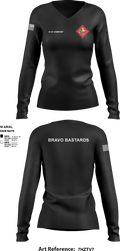 Bravo 1/23 63480397 Women's Long Sleeve V-neck Shirt - 1