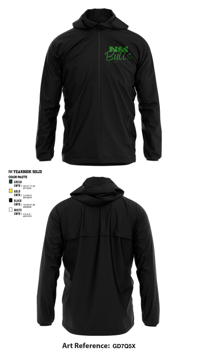 New Milford Bulls Football And Cheerleading 19489077 Windbreaker - 17