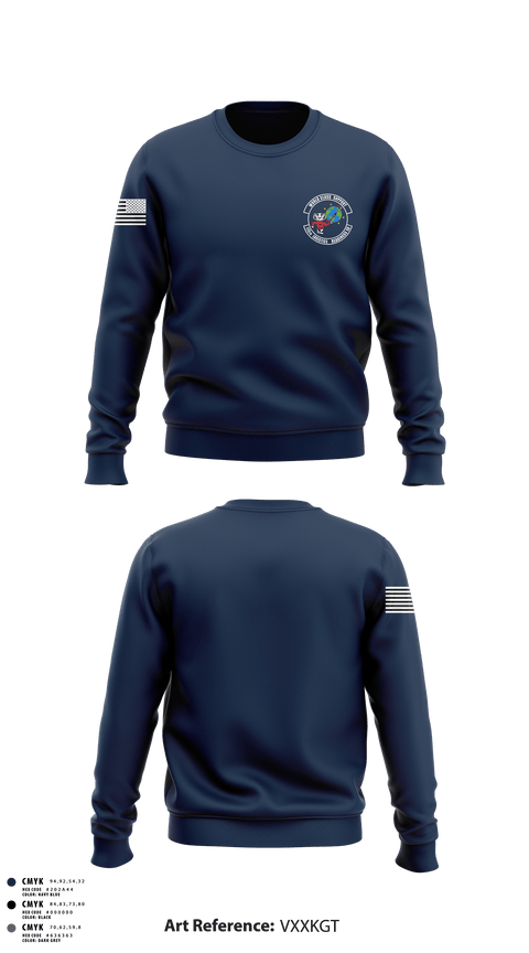 Crew Neck Sweatshirt, 115 LRS, Air Force, Teamtime, Team time, sublimation, custom sports apparel, team uniforms, spirit wear, spiritwear, sports uniforms, custom shirts, team store, custom team store, fundraiser sports, apparel fundraiser