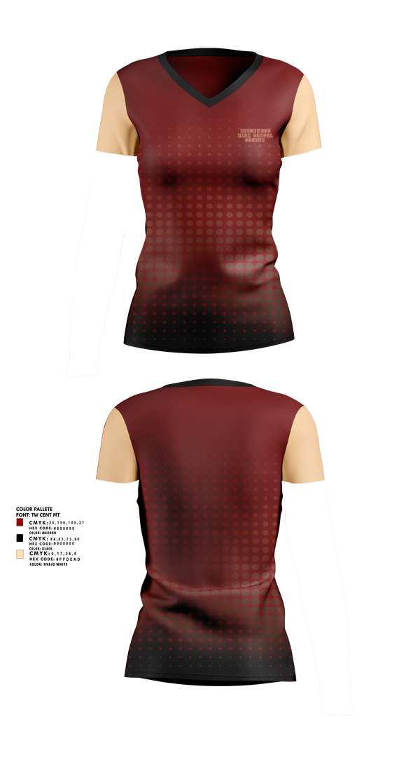 Women's Short Sleeve Vneck Shirt, Ridgewood High School, Women's Soccer, Teamtime, Team time, sublimation, custom sports apparel, team uniforms, spirit wear, spiritwear, sports uniforms, custom shirts, team store, custom team store, fundraiser sports, apparel fundraiser